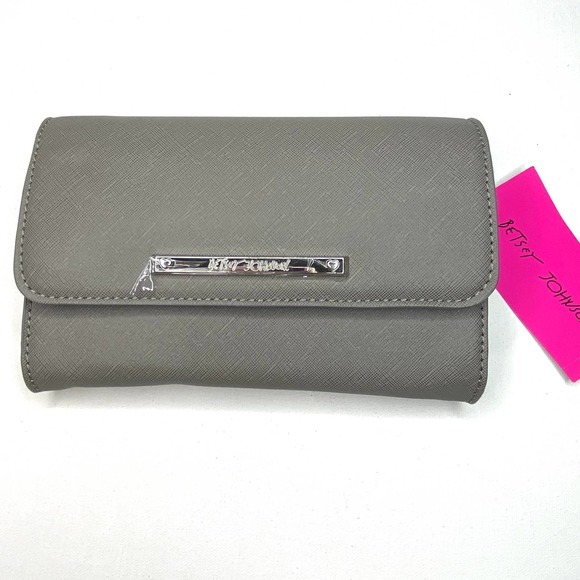 Betsey Johnson Handbags - Betsey Johnson Gray & Silver Convertible Crossbody/Clutch
